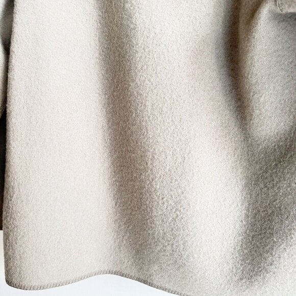 Vintage Linda Lundstrom La Parka Light Grey Classic Wool Short Parka M/L - Picture 10 of 10